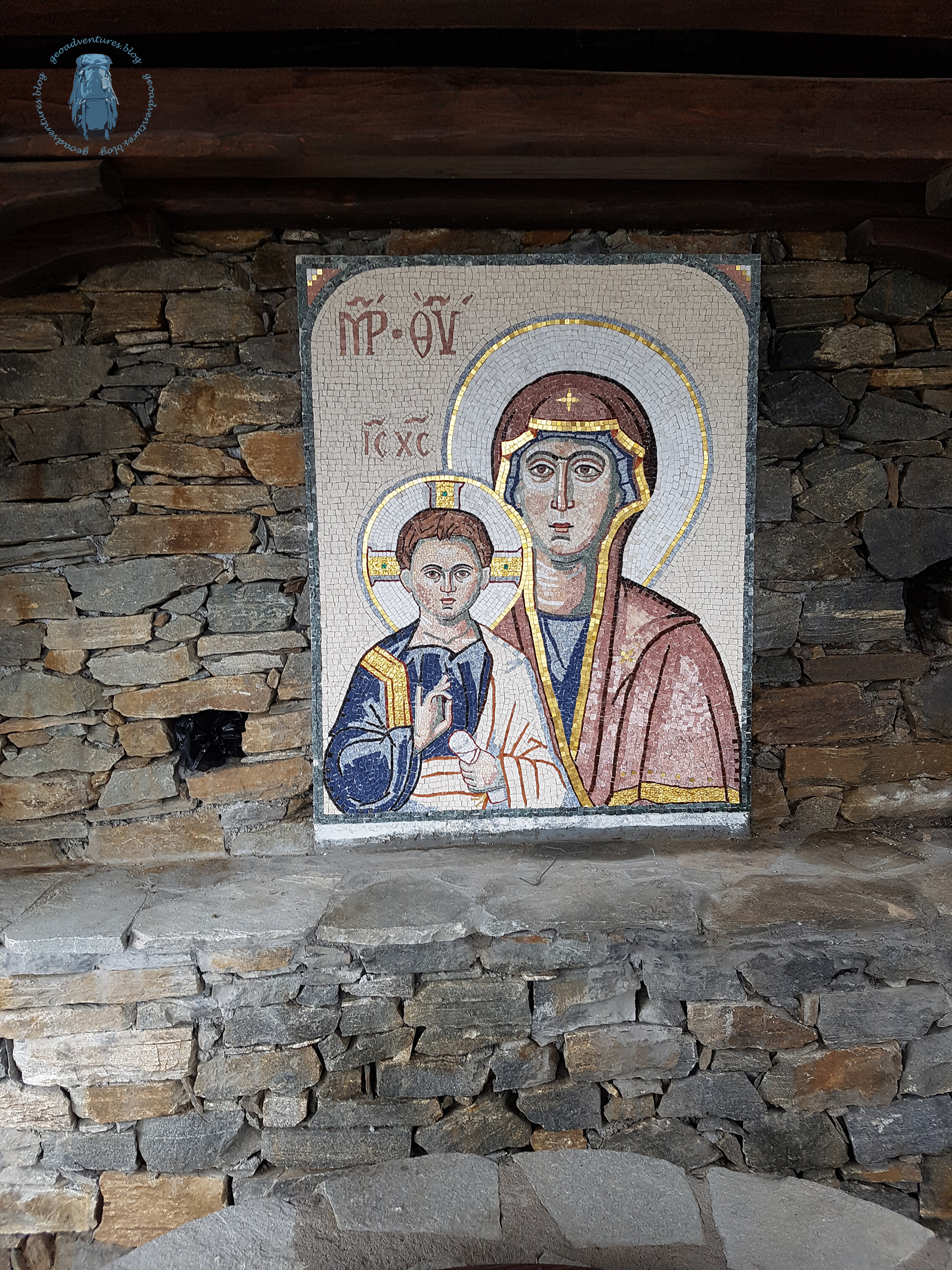 Kaliagra - Mosaik Maria und Jesus