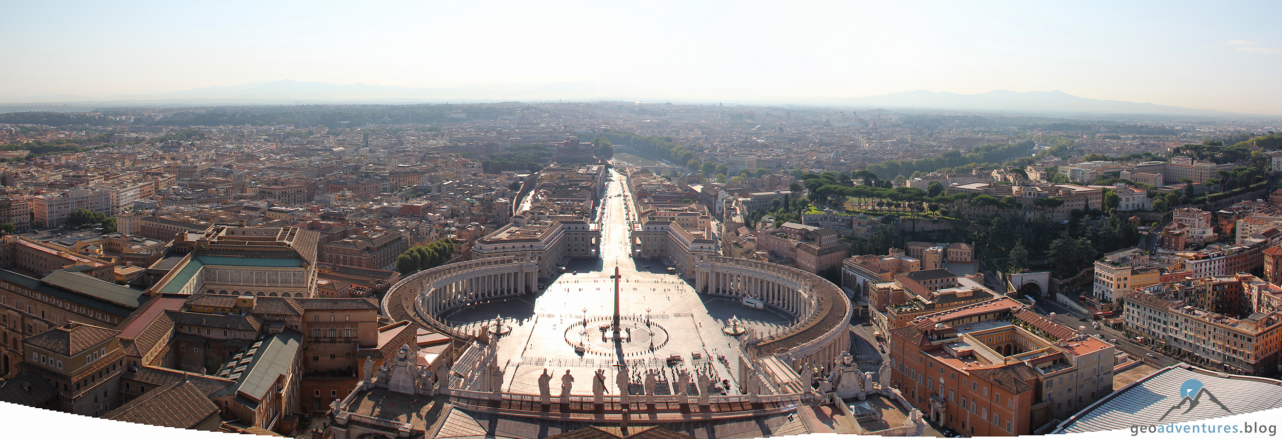 Vatikan Panorama Petersplatz