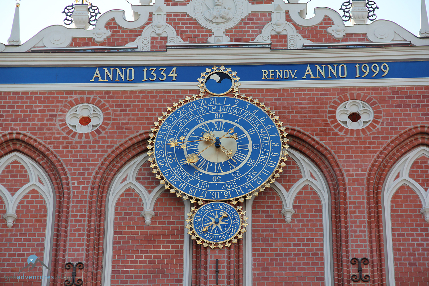 Riga Schwarzhäupterhaus Uhr