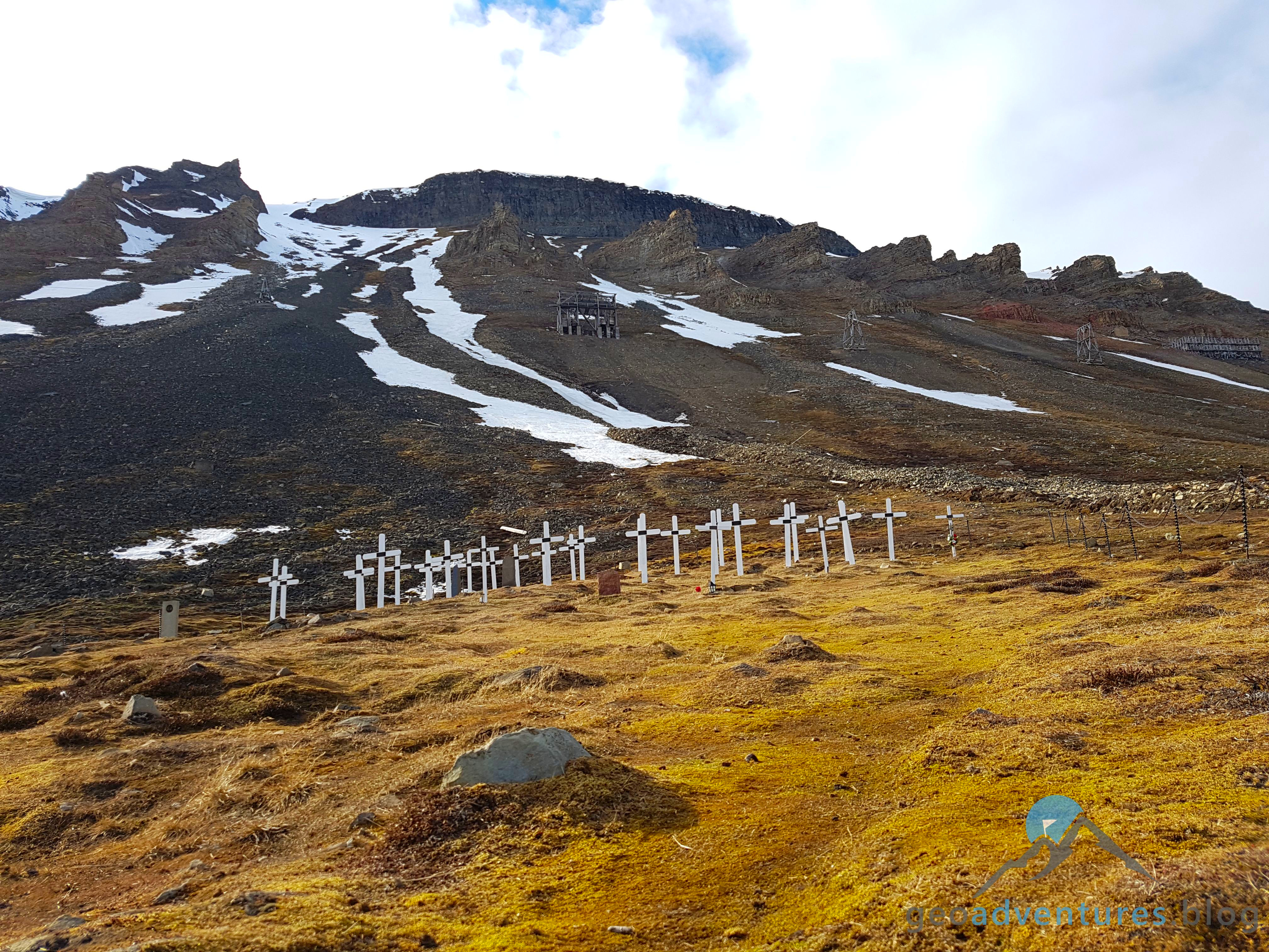 Geocaching auf Spitzbergen - Friedhof Longyearbyen