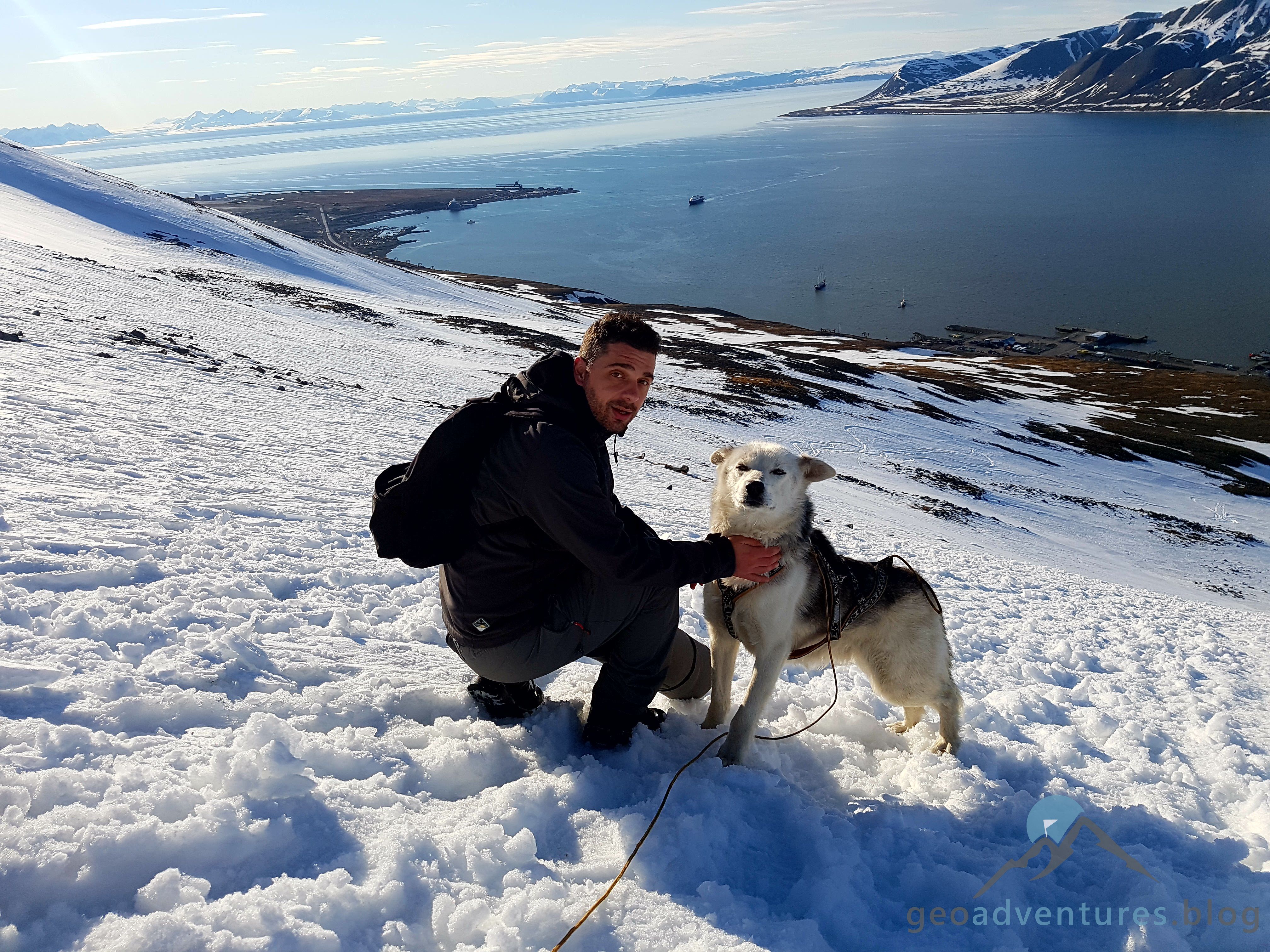 Geocaching in Spitzbergen - Lupus Hyacintho und Clooney